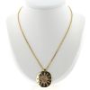 De Beers Talisman large model necklace in yellow gold, diamonds and rough diamond - 360 thumbnail