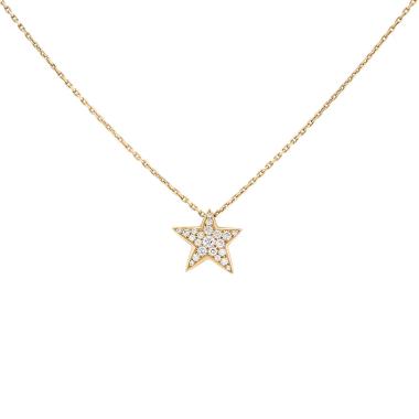 Collier Chanel Comètes grand modèle en or jaune et diamants Collier Chanel Comètes grand modèle en or jaune et diamants