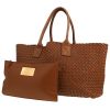 Bottega Veneta  Cabat shopping bag  in brown intrecciato leather - 00pp thumbnail