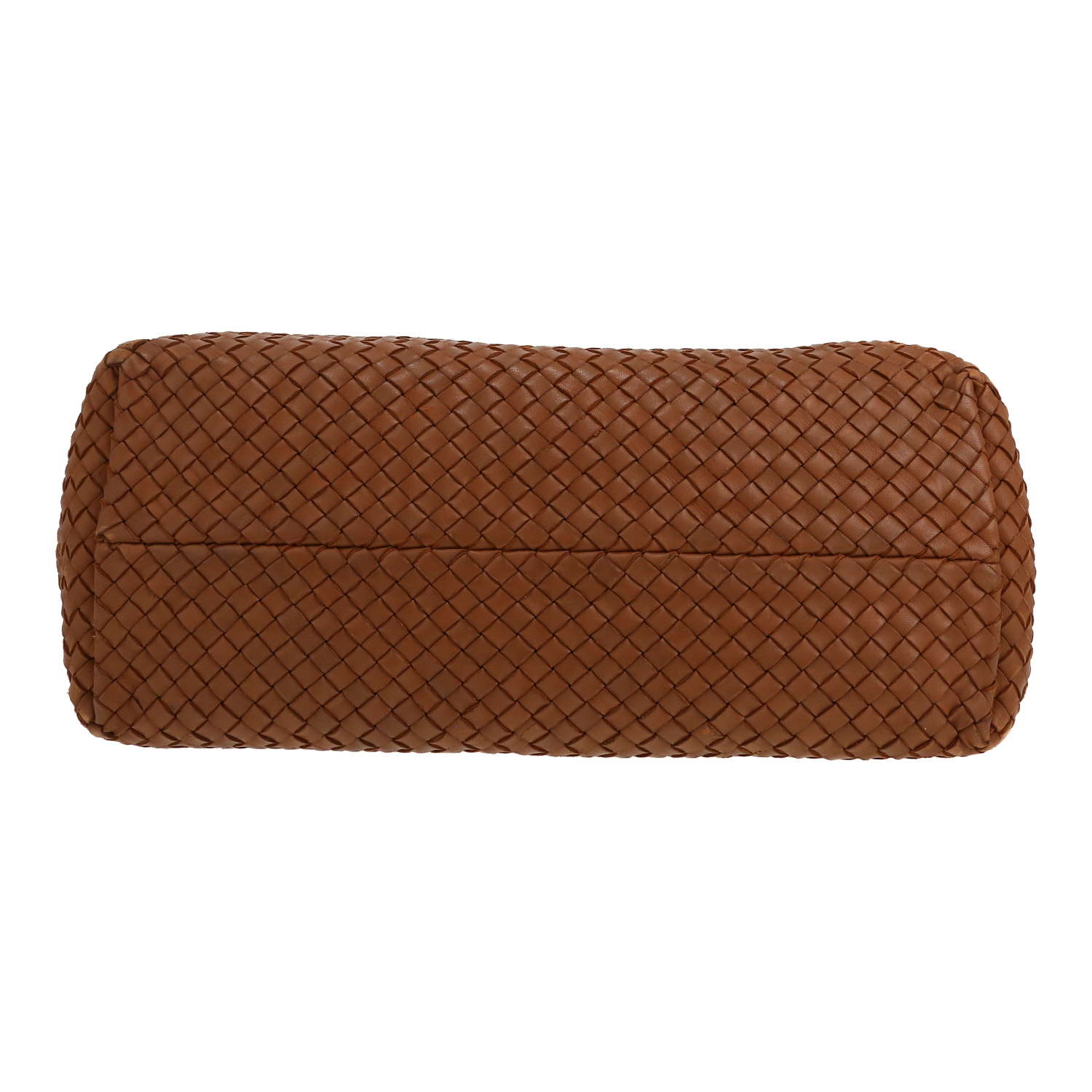 Shopping bag Bottega Veneta Cabat in pelle intrecciata marrone - Detail D1