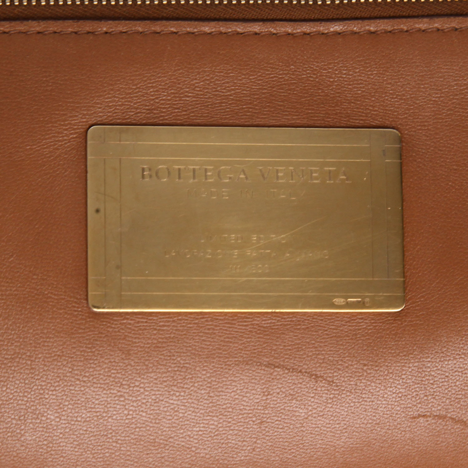 Shopping bag Bottega Veneta Cabat in pelle intrecciata marrone - Detail D2