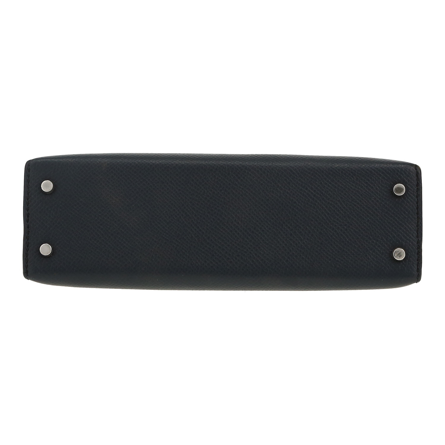 Sac à main Hermès  Kelly 20 cm en cuir epsom Bleu Caban - Detail D1