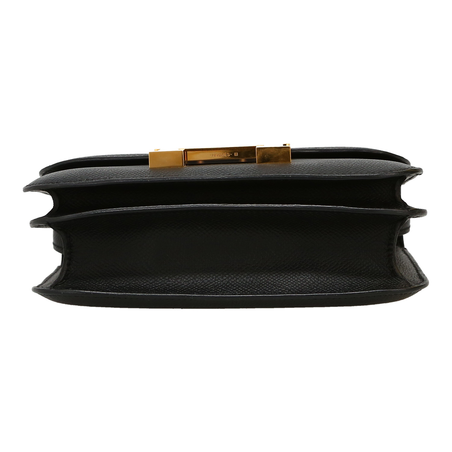 Hermès Constance 18 cm handbag in black Epsom leather - Detail D1
