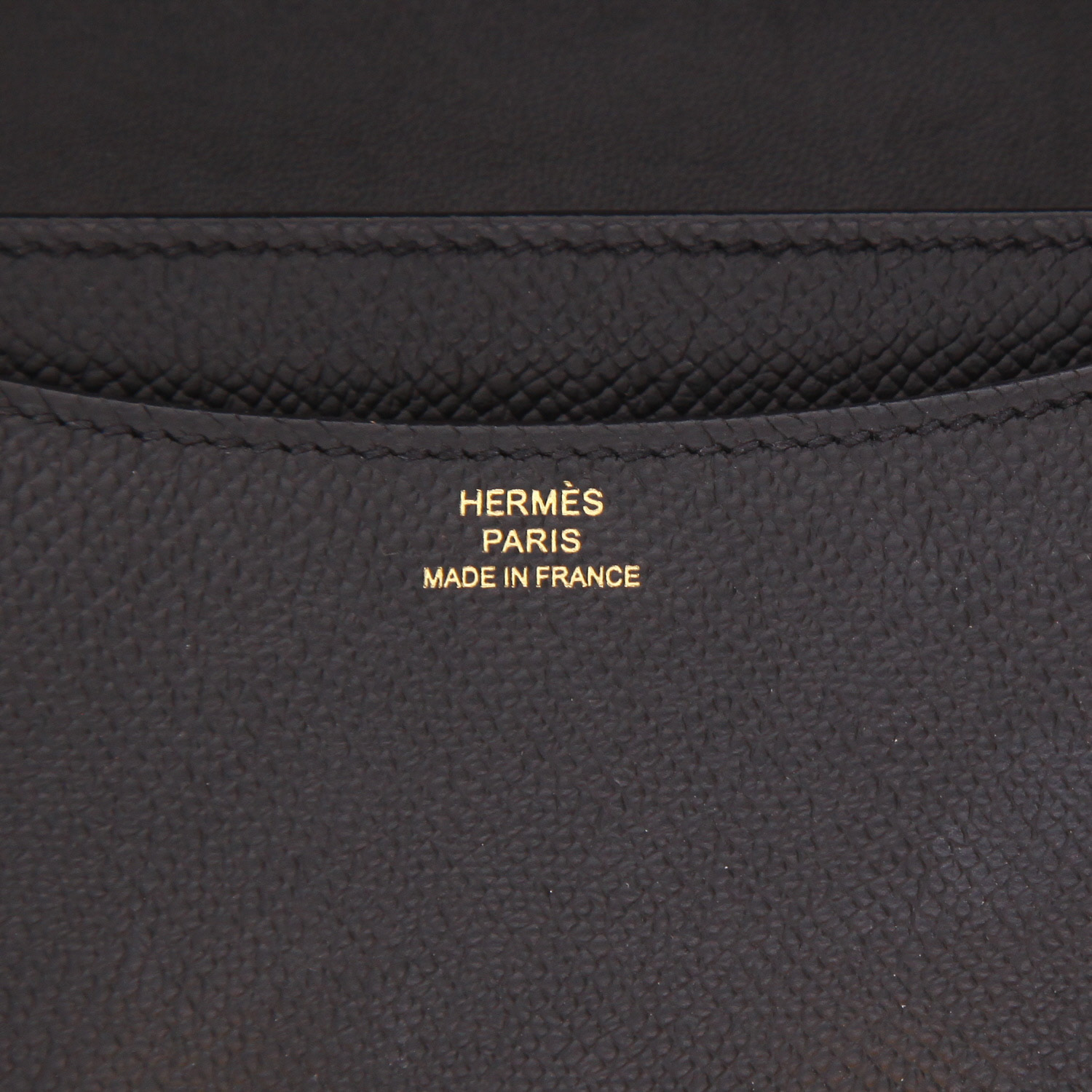 Bolso de mano Hermès «Constance» de 18 cm, de piel Epsom negra - Detail D2