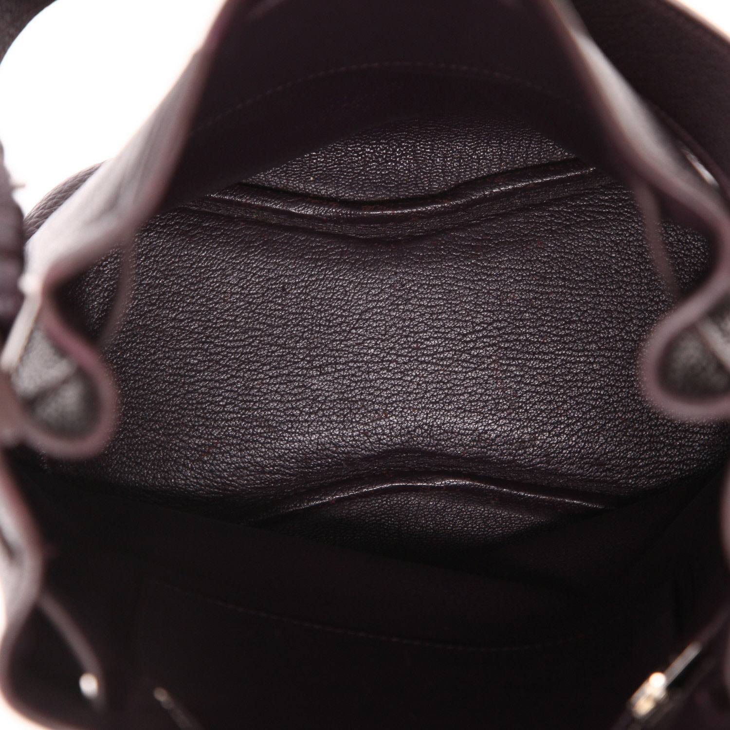 Bolso de mano Hermès  So Kelly en cuero togo violeta Raisin - Detail D3