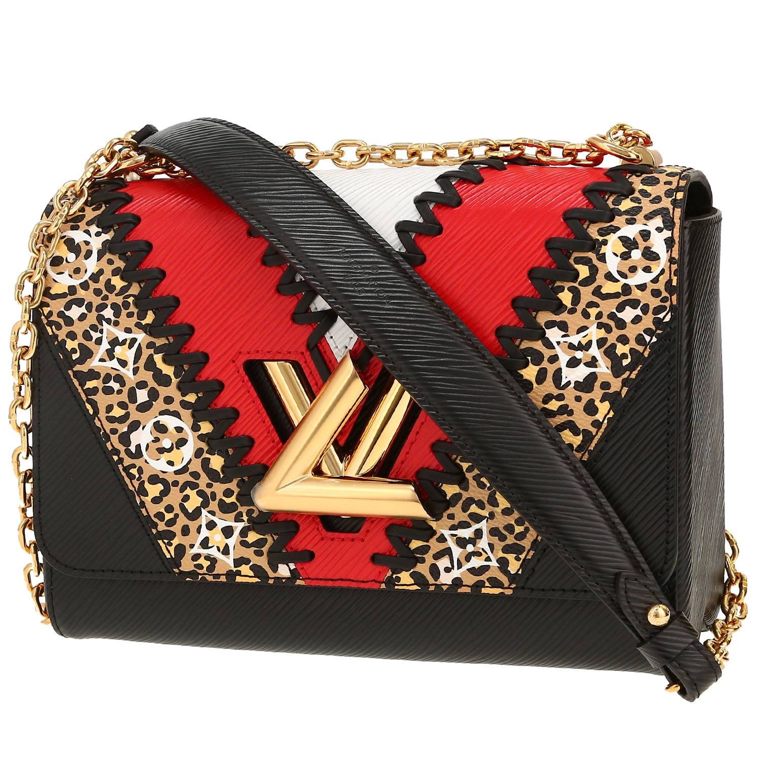 Louis Vuitton Twist shoulder bag in black, red and white epi leather