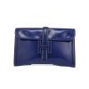 Hermès  Jige pouch  in Sapphire Blue box leather - 360 thumbnail