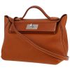 Hermès  24/24 handbag  in gold Barenia Faubourg - 00pp thumbnail