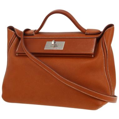 Sac à main Hermès  24/24 en Barenia Faubourg gold