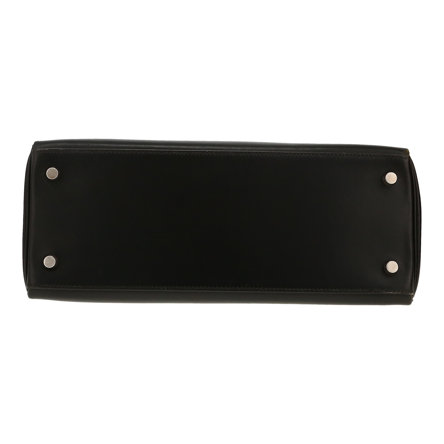 Sac à main Hermès  Kelly 28 cm en cuir box noir - Detail D1