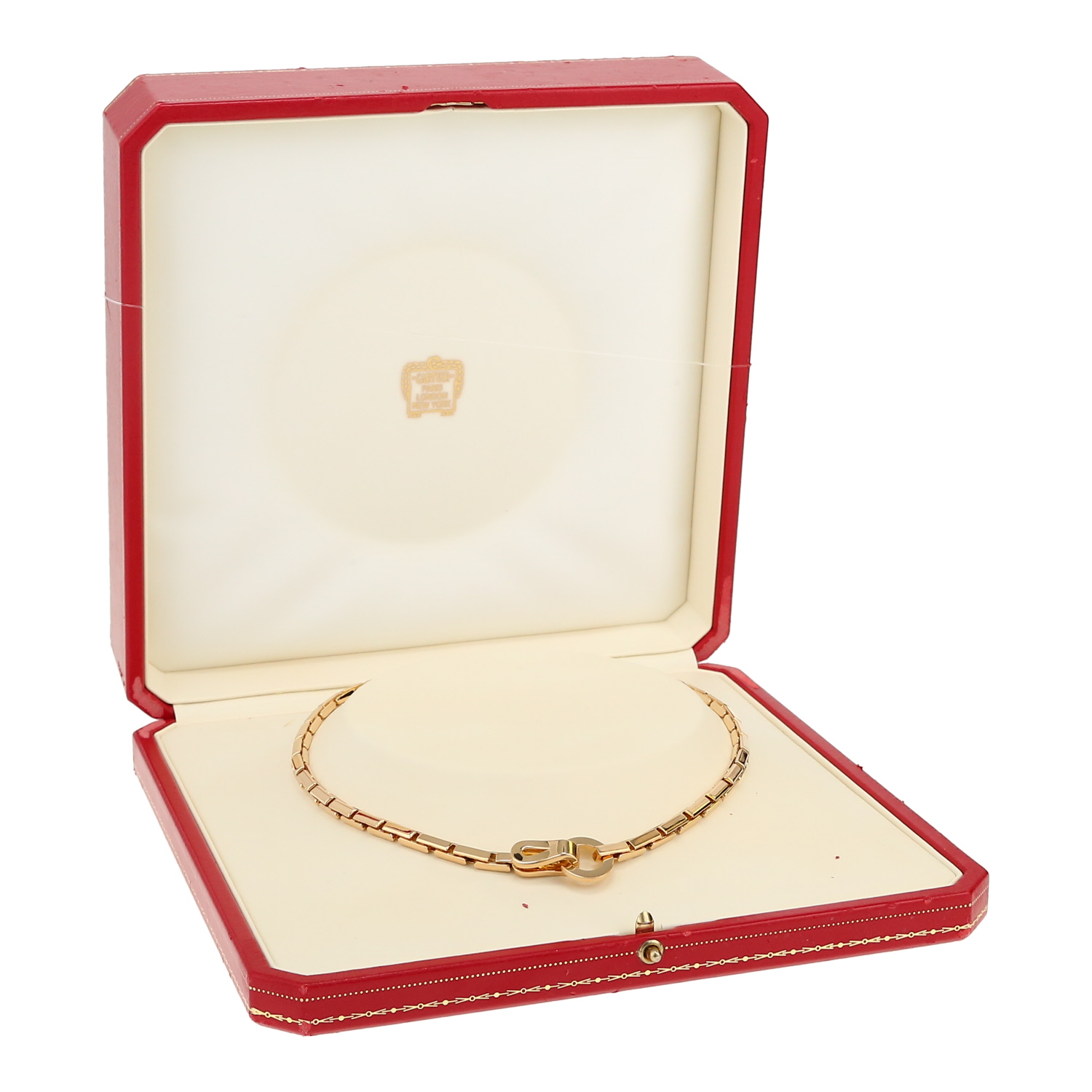 Cartier Agrafe necklace in yellow gold - Detail D2