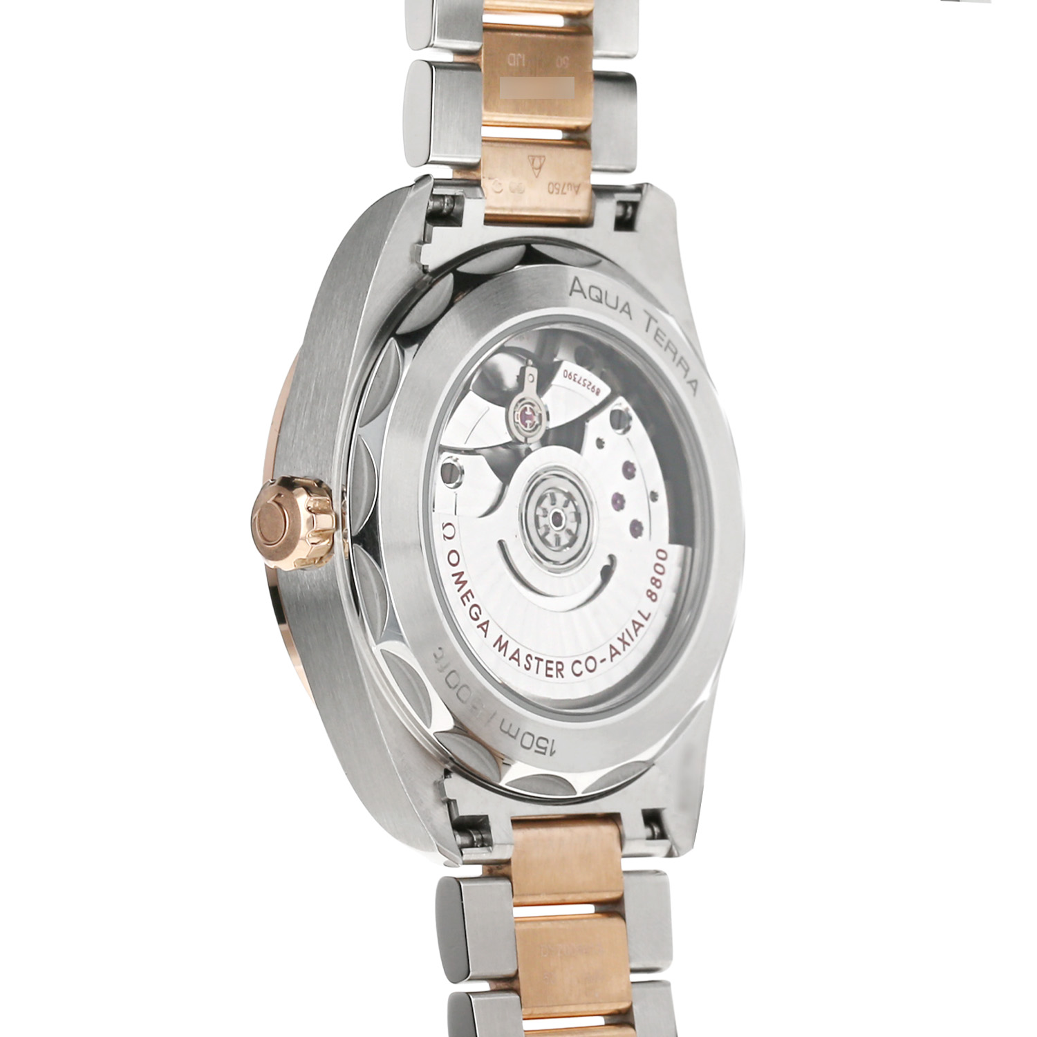 Omega Seamaster Aqua Terra Co-Axial  in gold and stainless steel Ref: 22020382055001 Circa 2019 - Detail D3