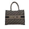 Dior  Book Tote shopping bag  in blue and beige monogram canvas Oblique - 360 thumbnail