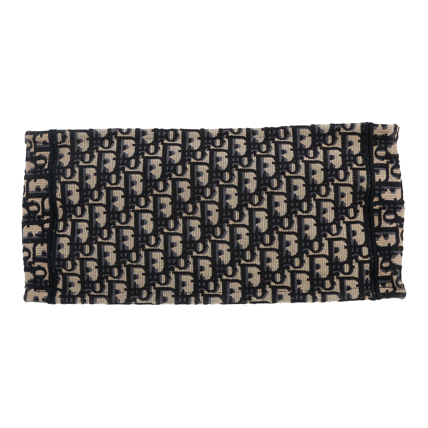 Dior  Book Tote medium model  shopping bag  in blue and beige monogram canvas Oblique - Detail D1