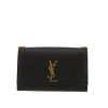 Borsa a tracolla Saint Laurent  Kate in pelle martellata nera - 360 thumbnail