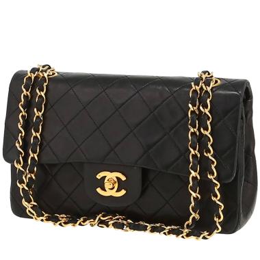 Chanel  Timeless Petit shoulder bag  in black quilted leather