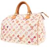 Bolso de mano Louis Vuitton  Speedy Editions Limitées en lona Monogram blanca y cuero natural - 00pp thumbnail