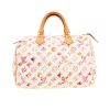 Bolso de mano Louis Vuitton  Speedy Editions Limitées en lona Monogram blanca y cuero natural - 360 thumbnail