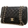 Chanel  Timeless Jumbo shoulder bag  in black quilted leather - 00pp thumbnail