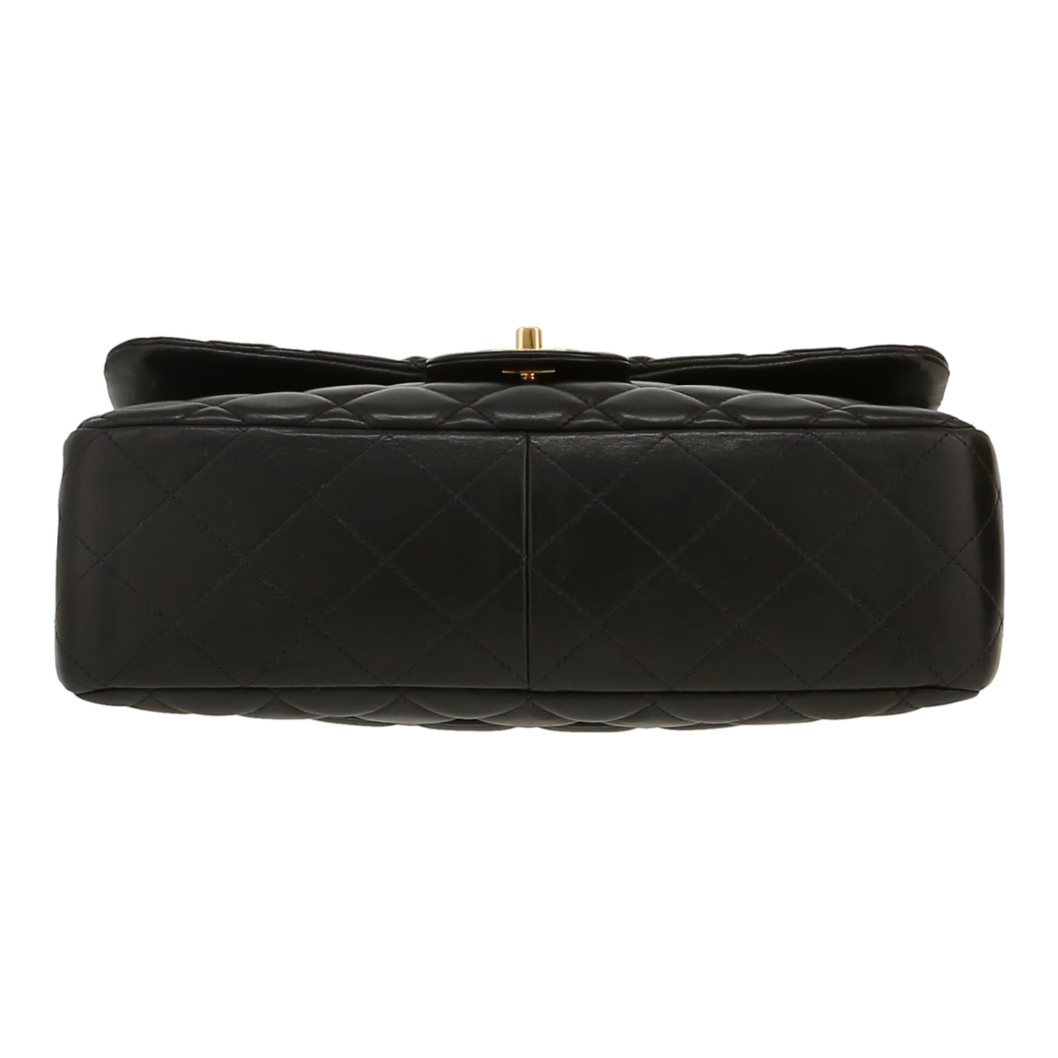 Sac bandoulière Chanel  Timeless Jumbo en cuir matelassé noir - Detail D1