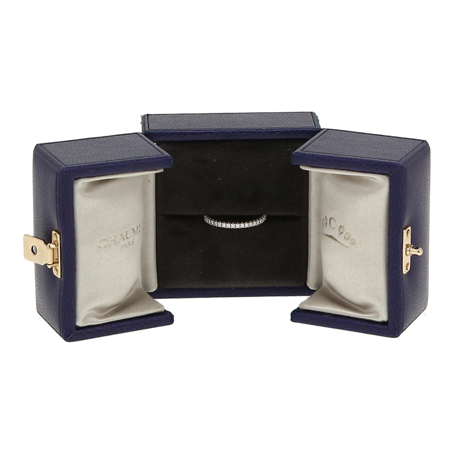 Alianza Chaumet Eternelles classiques de oro blanco y diamantes - Detail D2