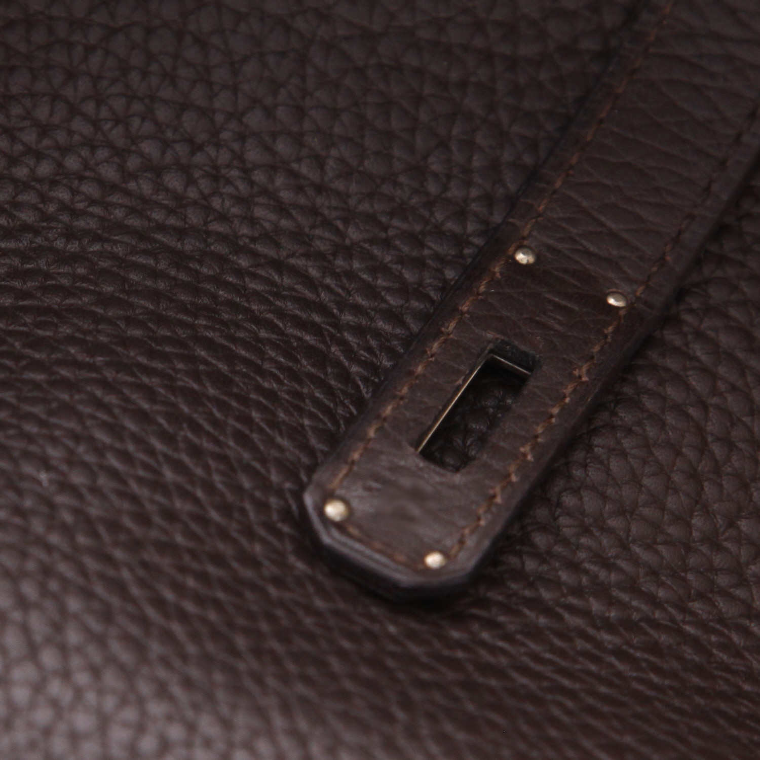 Borsa Hermès  Birkin 35 cm in pelle togo marrone - Detail D3