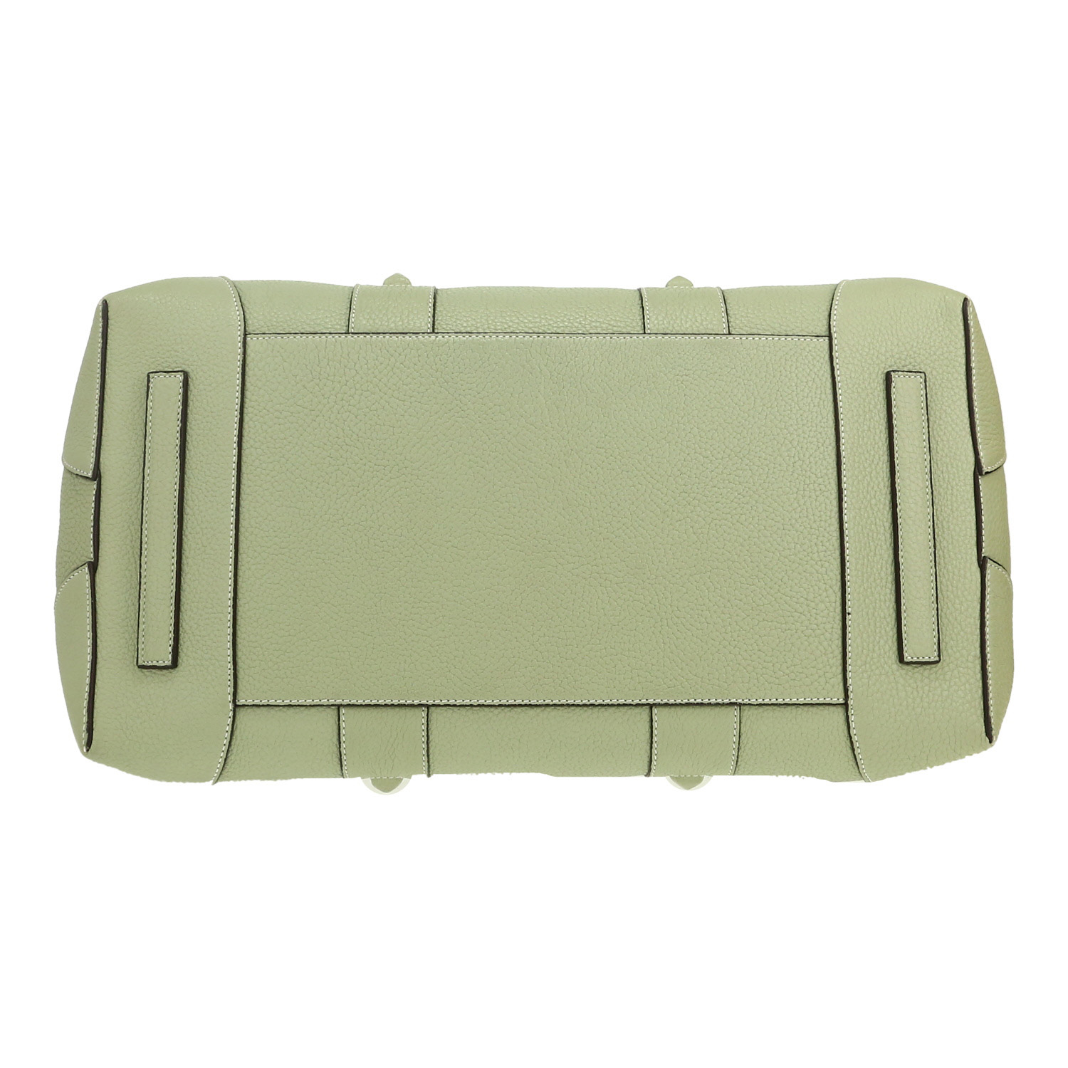 Bolsa de viaje Givenchy   en cuero granulado verde Almendra - Detail D1