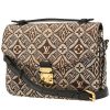 Borsa a tracolla Louis Vuitton  Metis in tela monogram marrone e grigia e pelle nera - 00pp thumbnail