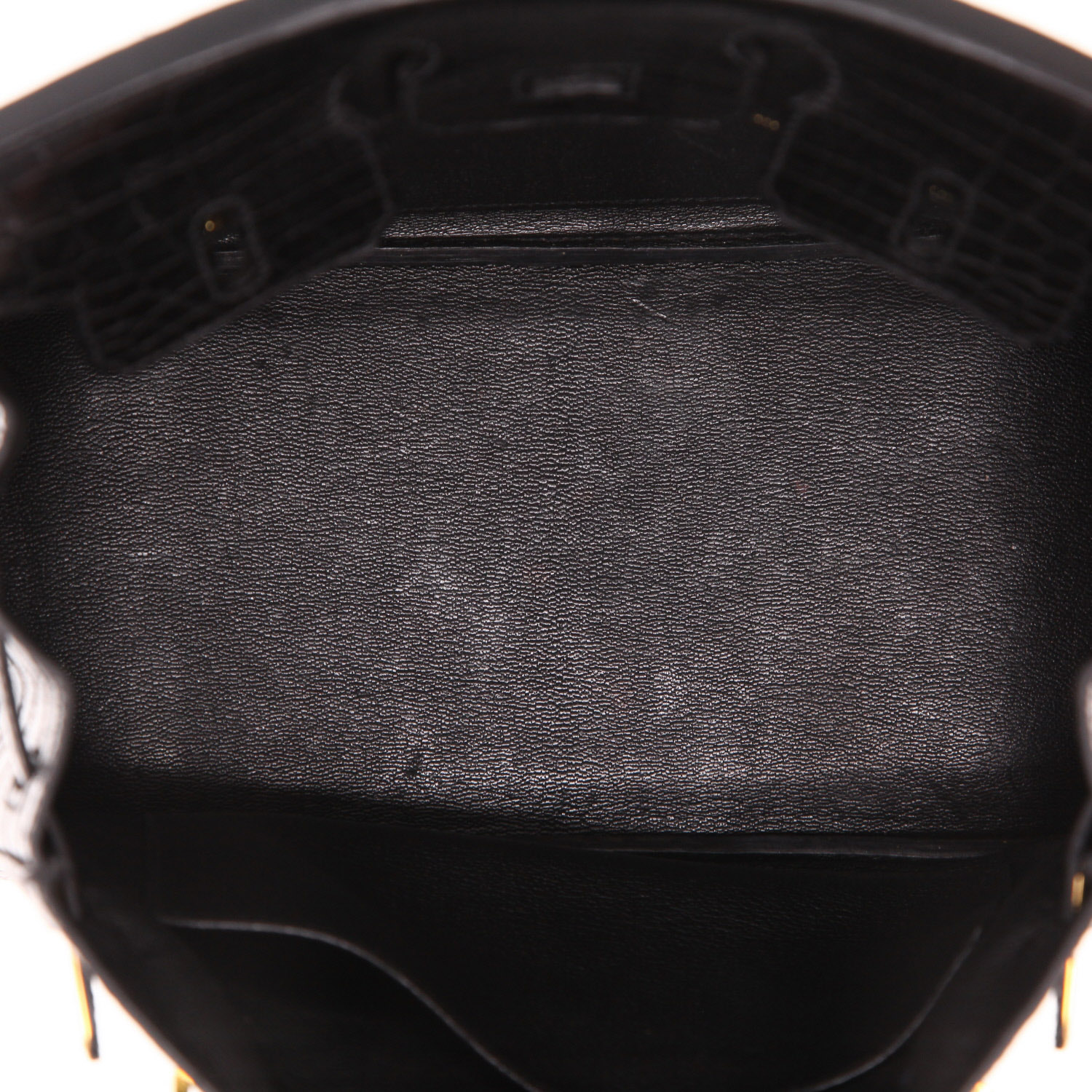 Hermès  Birkin 25 cm handbag  in black crocodile - Detail D3