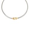 Fred Chance Infinie necklace in yellow gold and stainless steel - 00pp thumbnail