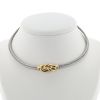 Fred Chance Infinie necklace in yellow gold and stainless steel - 360 thumbnail