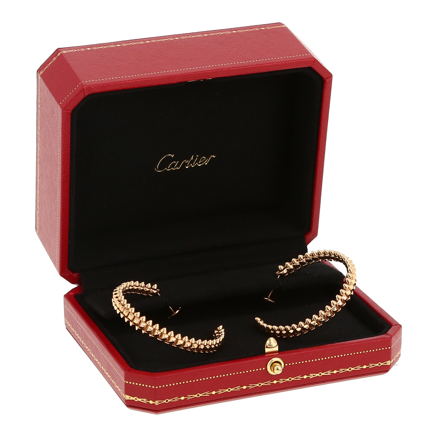 Paire de créoles Cartier Clash De Cartier grand modèle en or rose - Detail D2