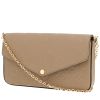 Bolso bandolera Louis Vuitton  Félicie en cuero monogram huella beige - 00pp thumbnail