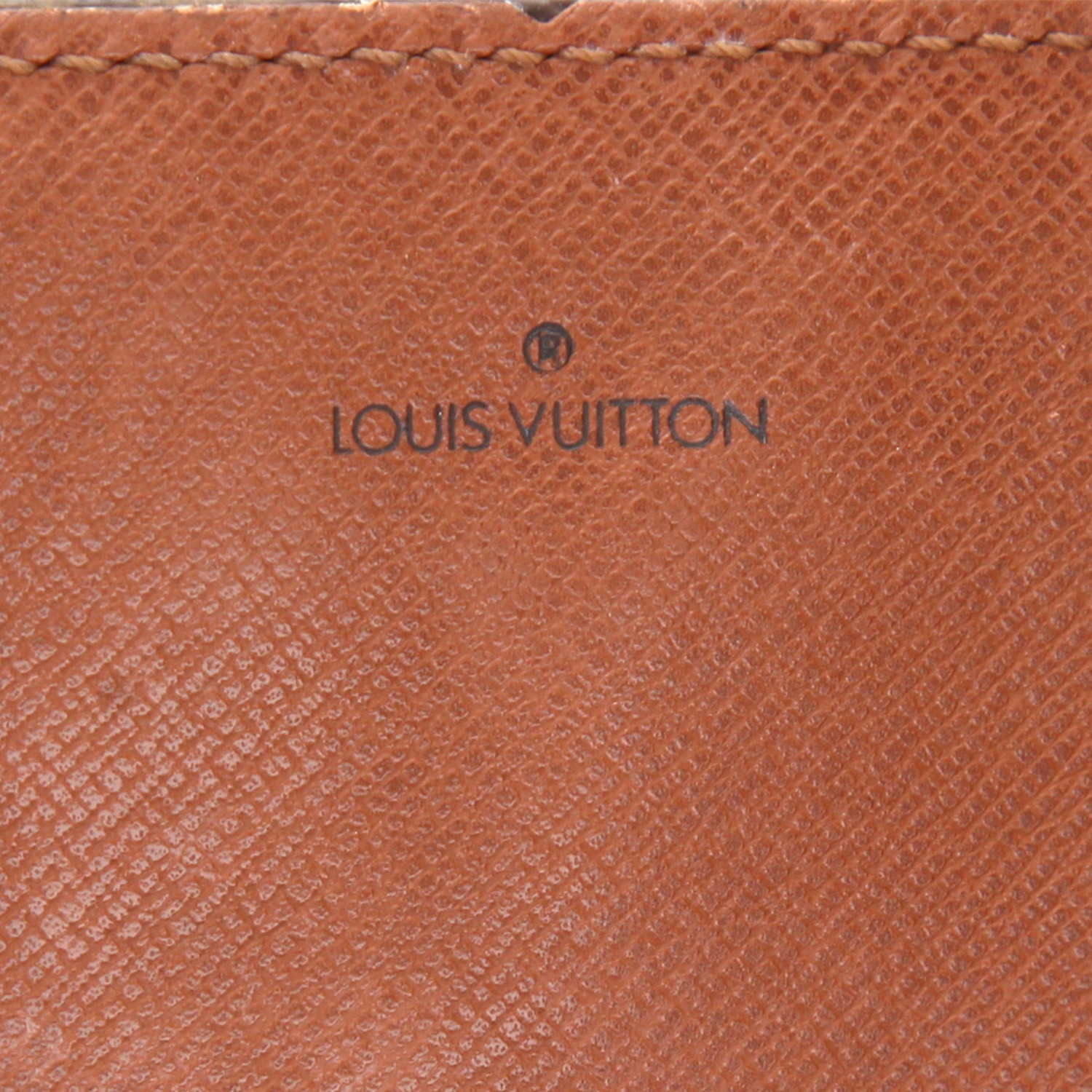 Louis Vuitton  Cartouchiére bag  monogram canvas  and natural leather - Detail D2