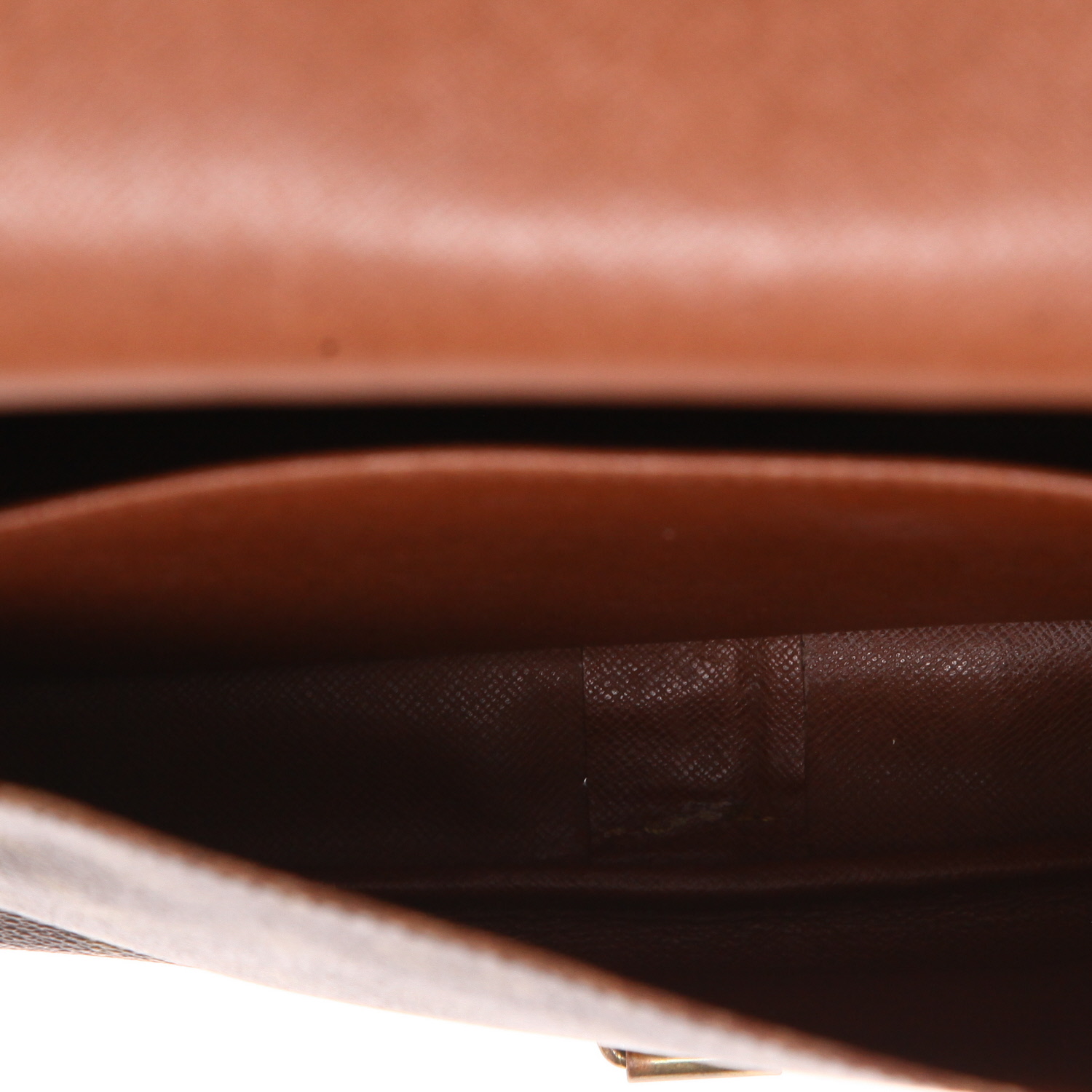 Louis Vuitton  Cartouchiére bag  monogram canvas  and natural leather - Detail D3