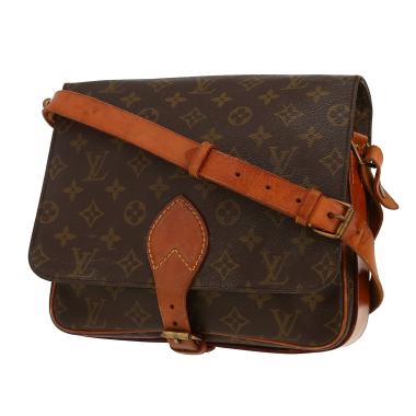 Louis Vuitton  Cartouchiére bag  monogram canvas  and natural leather