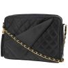 Chanel  Vintage shoulder bag  in navy blue quilted leather - 00pp thumbnail