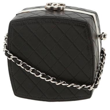 Bolso joya Chanel  Editions Limitées en cuero acolchado negro