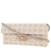 Chanel  Choco bar shoulder bag  in beige quilted canvas - 00pp thumbnail