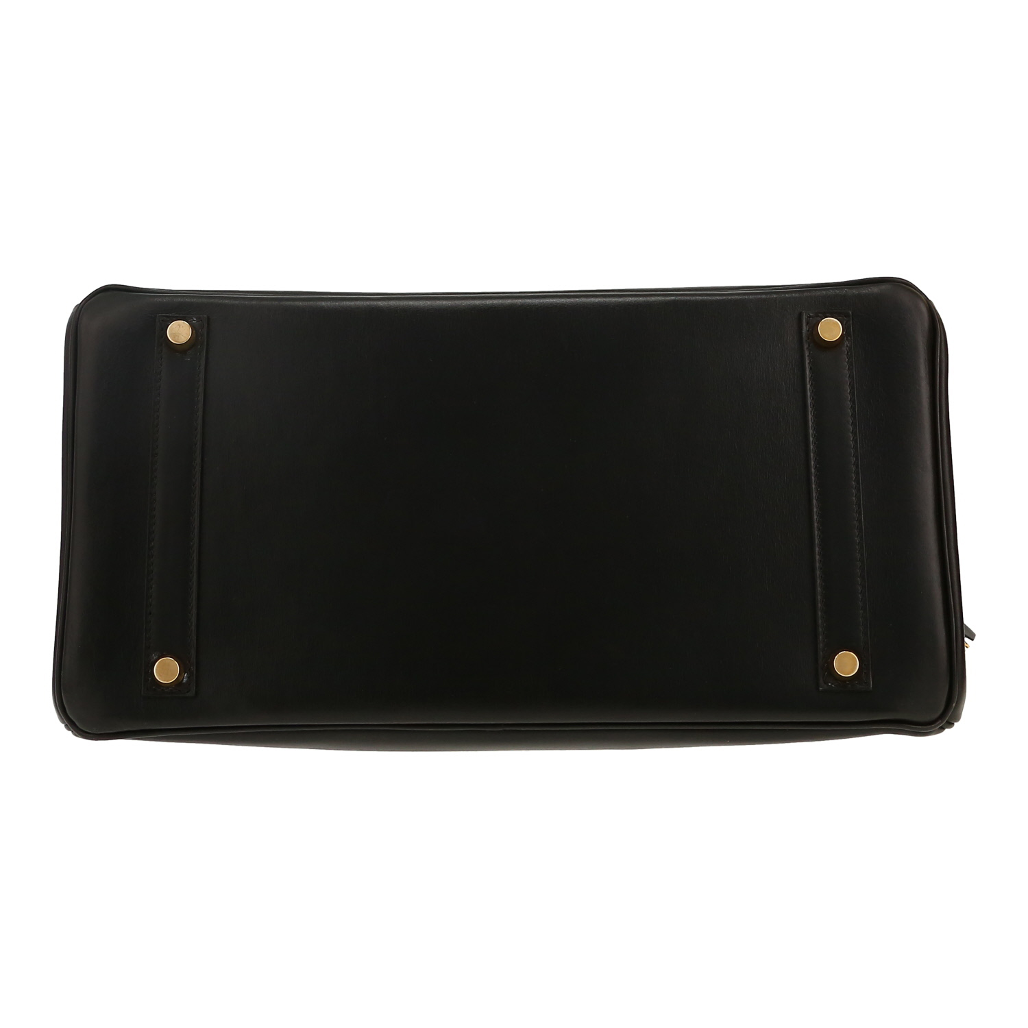 Borsa Hermès  Birkin 35 cm in pelle box nera - Detail D1