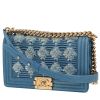 Chanel  Boy shoulder bag  in blue denim canvas - 00pp thumbnail