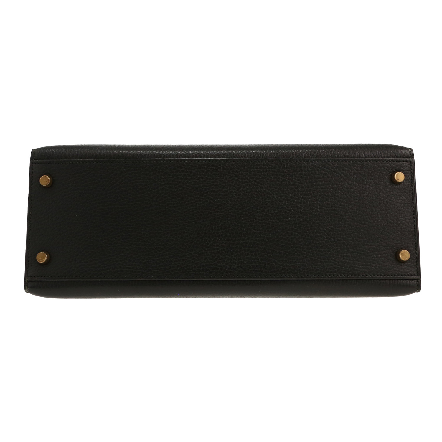 Hermès  Kelly 32 cm handbag  in black Ardenne leather - Detail D1