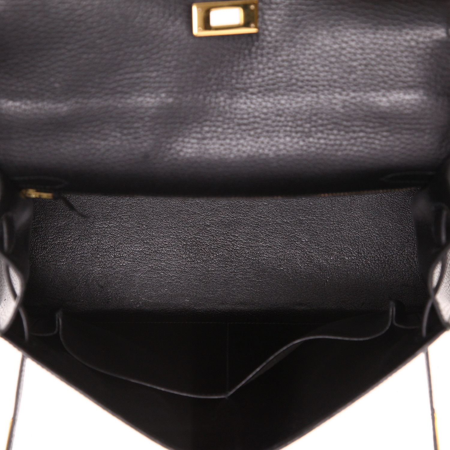 Borsa Hermès  Kelly 32 cm in pelle Ardenne nera - Detail D3