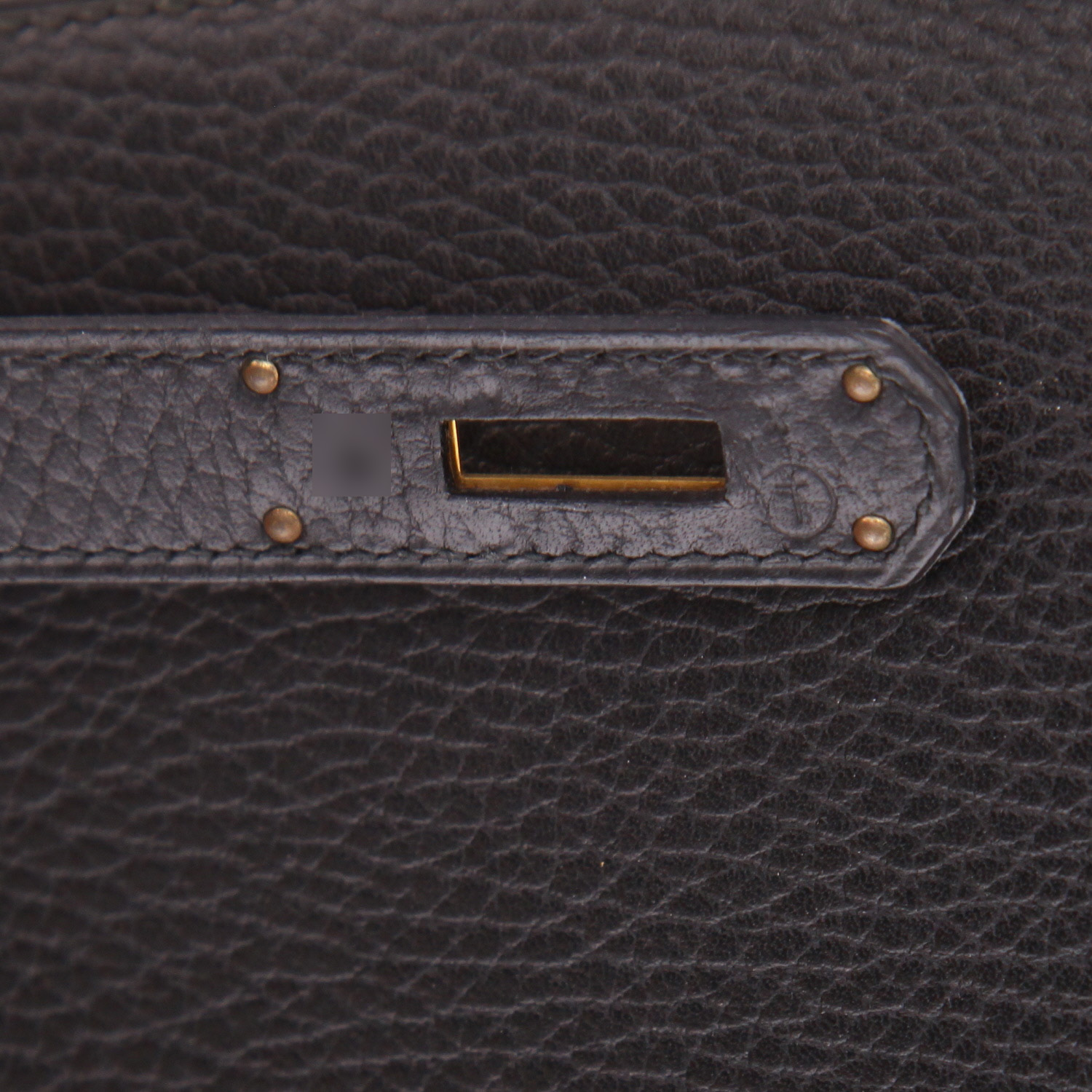 Borsa Hermès  Kelly 32 cm in pelle Ardenne nera - Detail D4