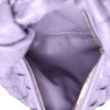 Sac à main Bottega Veneta  Mini Jodie en cuir intrecciato violet-lilas - Detail D3 thumbnail