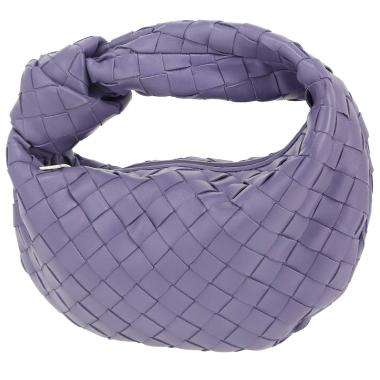 Borsa Bottega Veneta  Mini Jodie in pelle intrecciata viola lilla