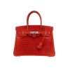 Bolso de mano Hermès  Birkin 30 cm en cocodrilo niloticus naranja Sanguine - 360 thumbnail