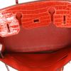 Bolso de mano Hermès  Birkin 30 cm en cocodrilo niloticus naranja Sanguine - Detail D3 thumbnail