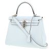 Hermès  Kelly 25 cm handbag  in Bleu Brume Swift leather - 00pp thumbnail