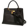 Hermès  Kelly 28 cm handbag  in black box leather - 00pp thumbnail